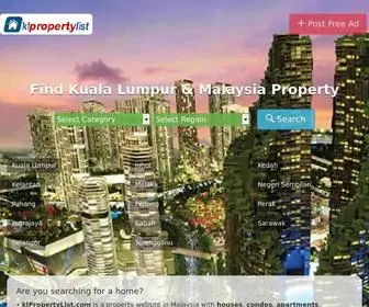 KLpropertylist.com(Kuala Lumpur & Malaysia Property for Sale and Rent) Screenshot