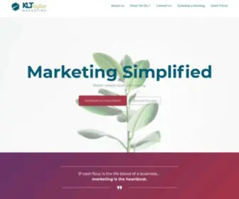 Kltaylormarketing.com(Marketing Simplified) Screenshot