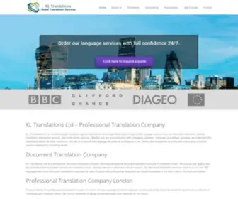 KLtranslations.com(KL Translations Ltd) Screenshot