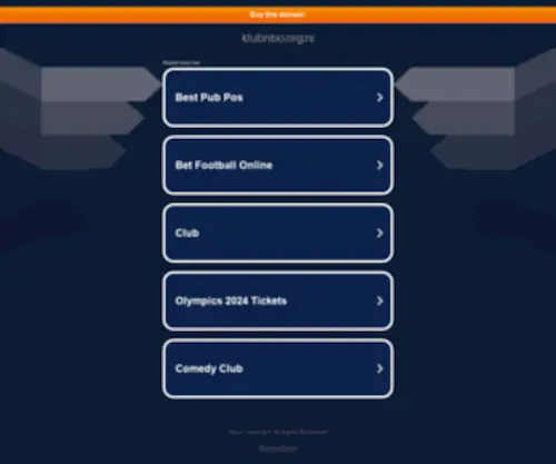 Klubnbo.org.rs(Omladinski Klub NBO) Screenshot