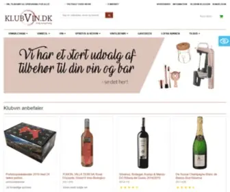 Klubvin.dk(Vin og vinopbevaring) Screenshot