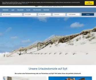 Kluge-SYLT.de(Ferienwohnung auf Sylt // Kluge Urlaubs Service) Screenshot