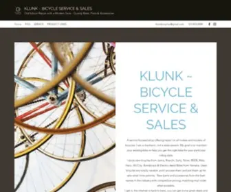 Klunkcycles.com(Bicycle Service & Sales) Screenshot