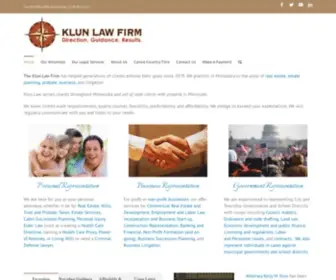 Klunlaw.com(The Klun Law Firm) Screenshot