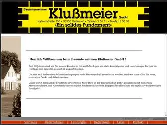 Klussmeier-Bau.de(Klußmeier Bau) Screenshot