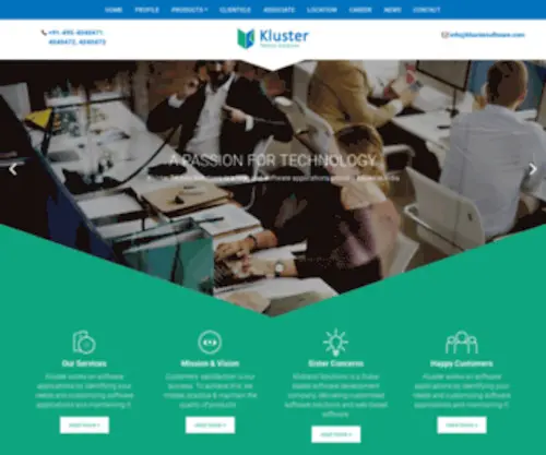 Klustersoftware.com(Kluster Techno Solutions) Screenshot