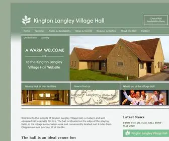 KLVH.org(Kington Langley Village Hall) Screenshot