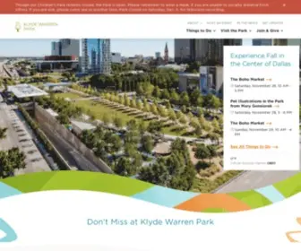 KLydewarrenpark.org(Klyde Warren Park) Screenshot