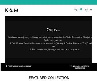 KM-Boutique.com(Cool Mens Accessories) Screenshot