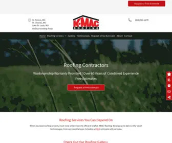 Kmacroofing.com(KMAC Roofing) Screenshot