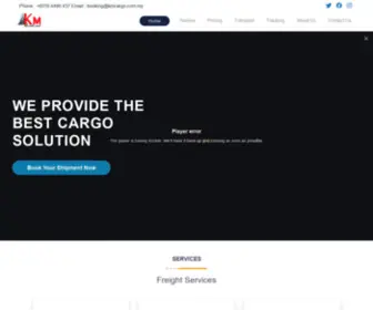 Kmcargo.com.my(KM Cargo & Logistics) Screenshot