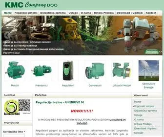 KMC.co.rs(Elektromotori, motori, prenosnici, regulatori, generatori, liftovski motori) Screenshot