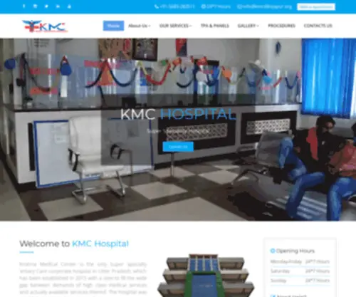 KMCDibiyapur.org(KMC Hospital Dibiyapur) Screenshot