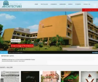 Kmeaarchitecturecollege.ac.in(KMEA College of Architecture) Screenshot