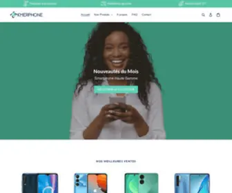 Kmerphone.com(Site de vente en ligne de Smartphone neuf au Cameroun) Screenshot