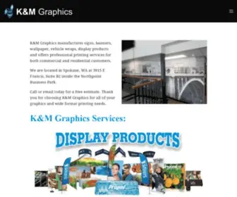 KMgraphics.org(K&M Graphics Spokane Signs Banners Vehicle Wraps) Screenshot