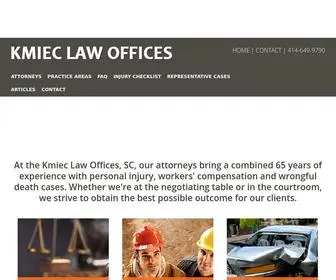 Kmieclaw.com(Kmiec Law Offices) Screenshot