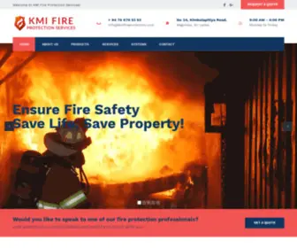 Kmifireprotection.com(Fire Protection Companies in Sri Lanka) Screenshot