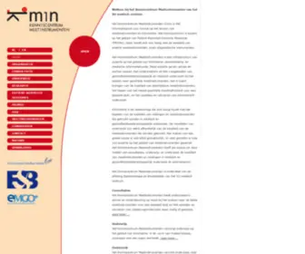 Kmin-Vumc.nl(Kmin Kenniscentrum Meetinstrumenten) Screenshot