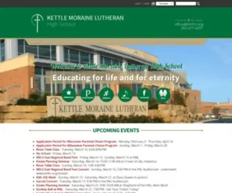 KMLHS.org(Kettle Moraine Lutheran High School) Screenshot