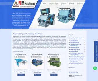 Kmmachineindia.com(Corrugation Machine manufacturers) Screenshot