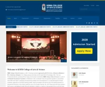 KMmcollege.com(KMM College of Arts & Science) Screenshot