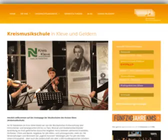 KMS-Kleve.de(Kreismusikschule in Kleve und Geldern KMS) Screenshot