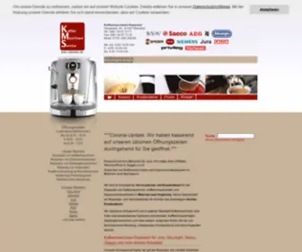 KMS-Reparatur.de(Reparatur und Kundendienst von Kaffeemaschinen und Espressovollautomaten) Screenshot