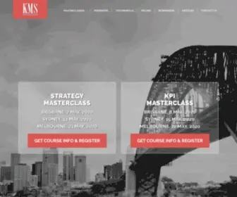 KMS.com.au(Masterclasses in strategy and key performance indicators (KPIs)) Screenshot