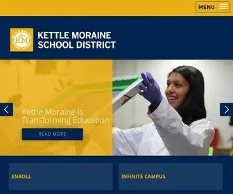 KMSD.edu(Kettle Moraine School District) Screenshot