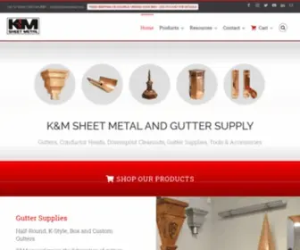 KMsheetmetal.com(Gutter Downspout Conductor Heads) Screenshot