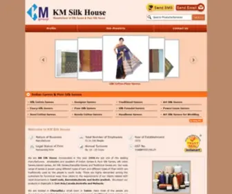 Kmsilkhouse.com(KM Silk House) Screenshot