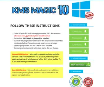 KMsmagic10.com(KMS Magic10) Screenshot