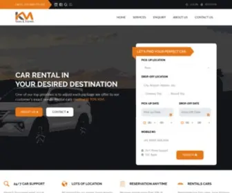 Kmtoursandtravels.com(Car Rental) Screenshot