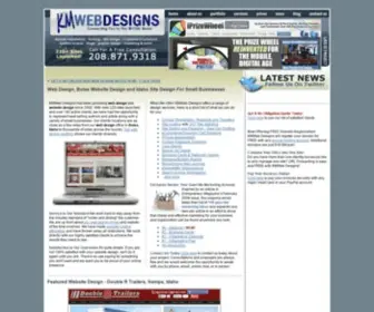 Kmwebdesigns.com(Boise Site Design) Screenshot