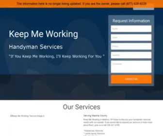 KMwkeepmeworking.com(Our Mission) Screenshot