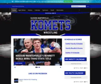 KMwrestling.com(Kasson Mantorville Wrestling) Screenshot