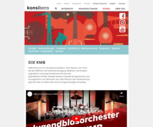 Knabenmusik-Bern.ch(KMB (Orchester/Tambouren)) Screenshot