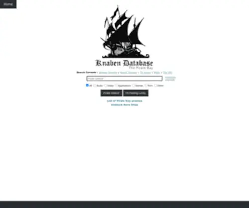 Knaben.ru(The Pirate Bay) Screenshot