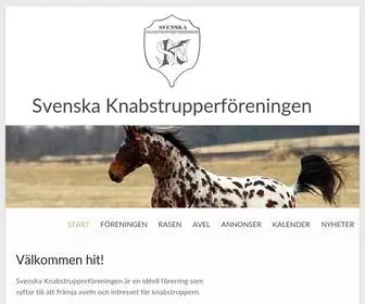 Knabstrupper.se(Svenska Knabstrupperföreningen) Screenshot