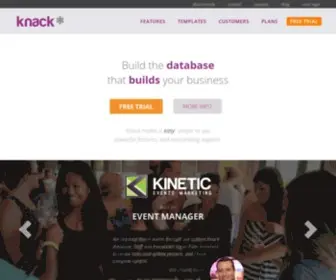 Knackhq.com(The easiest online database builder and web app builder framework) Screenshot