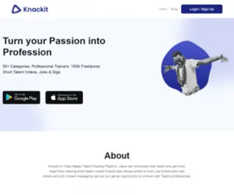 Knackit.in(Knackit where Passion meets Profession) Screenshot