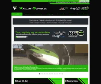 Knallert-Scooter.dk(Scooter og knallert informationer med online tips og guide om knallerter) Screenshot