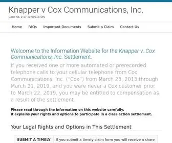 KnappertcPasettlement.com(Knappertcpasettlement) Screenshot