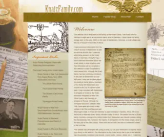 KnatzFamily.com(This website site) Screenshot