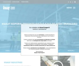 Knauf-Isopor.com.br(Knauf Isopor®) Screenshot