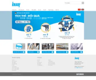 Knauf.com.vn(Knauf bietet innovative Produkte und Services für Sie) Screenshot