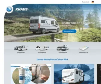 Knaus.com(KNAUS Wohnwagen) Screenshot