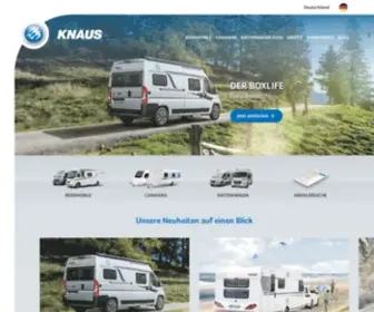 Knaus.de(KNAUS Wohnwagen) Screenshot