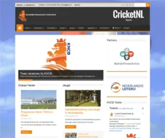 KNCB.nl(De KNCB of de Koninklijke Nederlandse Cricket Bond) Screenshot